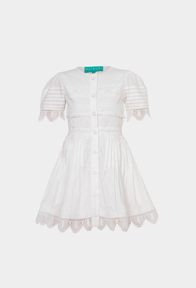 WAIMARI MARGARITA DRESS WHITE