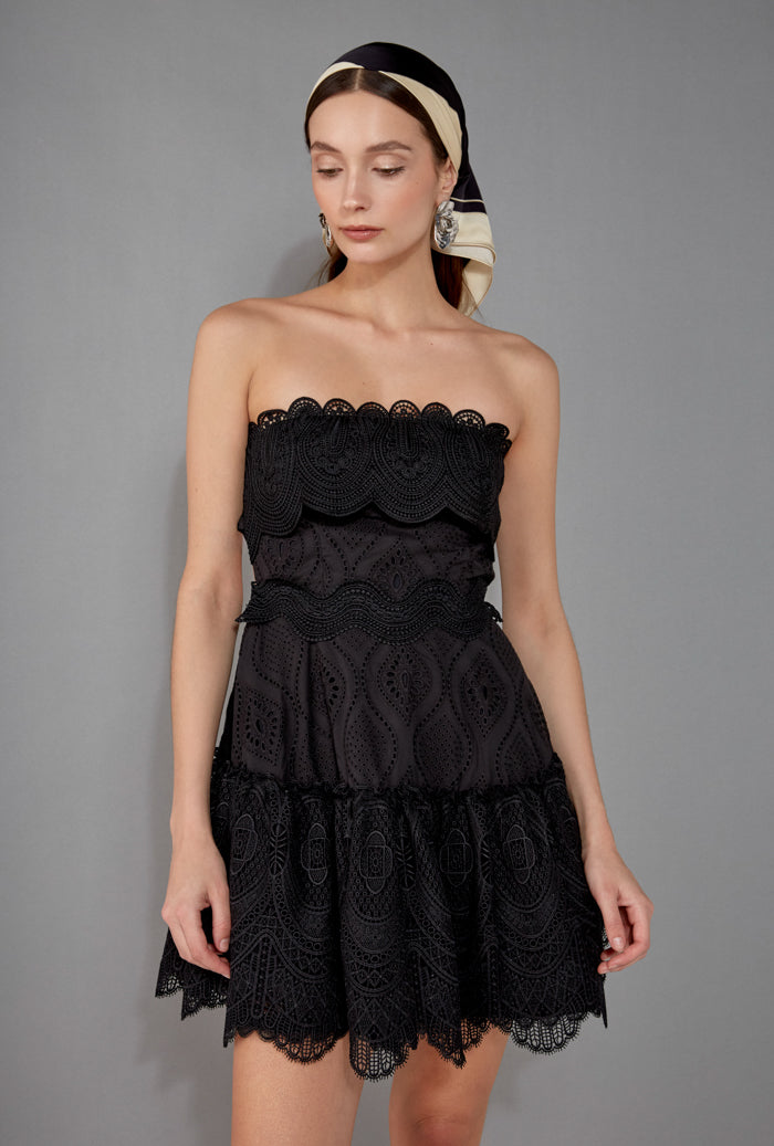 AMARAL MINI DRESS BLACK