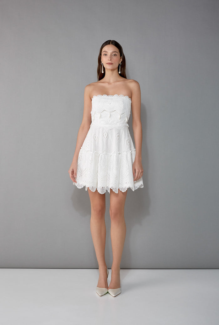 AMARAL MINI DRESS WHITE