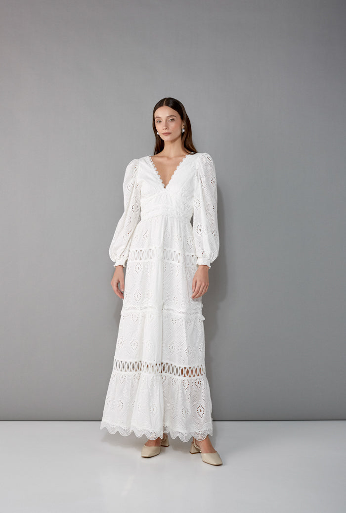 AMARANTA MAXI DRESS WHITE