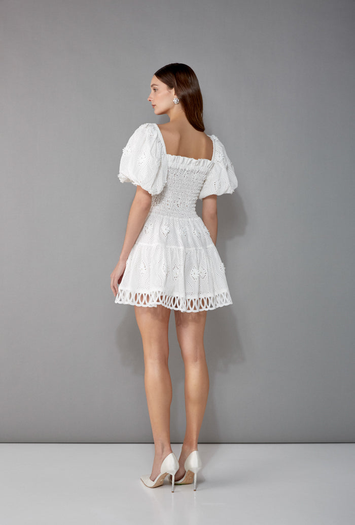 ELEONORA MINI DRESS WHITE