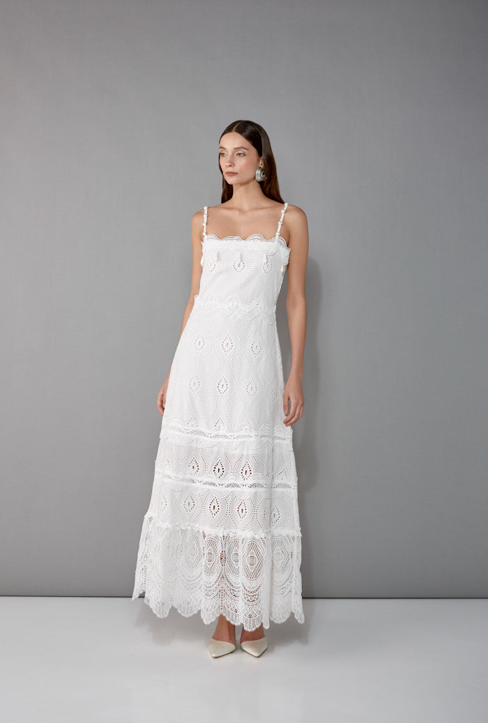 SELMA MAXI DRESS WHITE