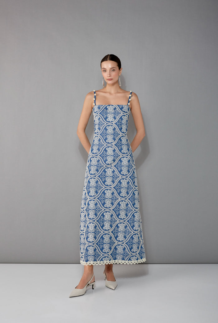 STELLA MAXI DRESS DENIM