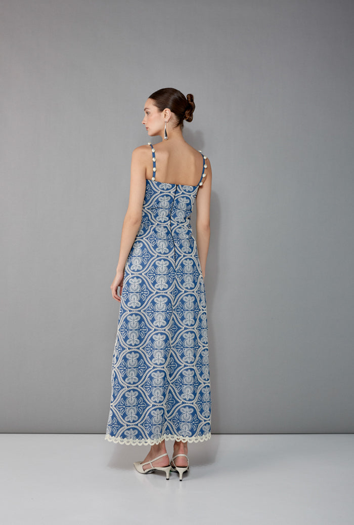 STELLA MAXI DRESS DENIM