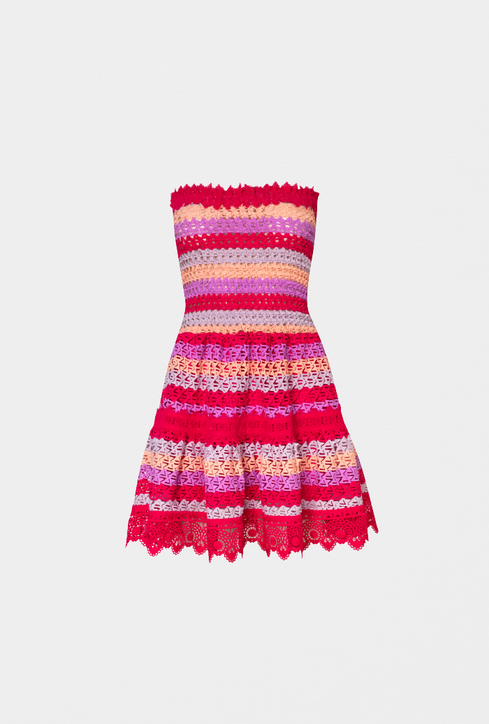 MACONDO MINI DRESS RASPBERRY