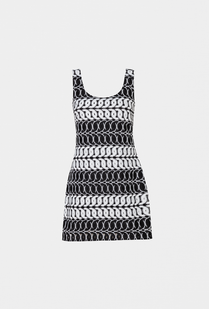 ANDINO MINI DRESS BLACK/WHITE